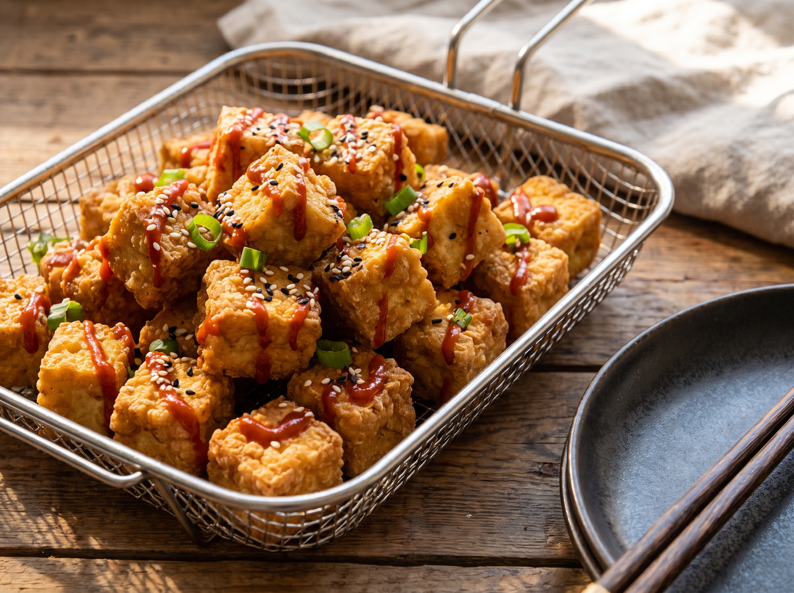 Air Fryer Crispy Tofu