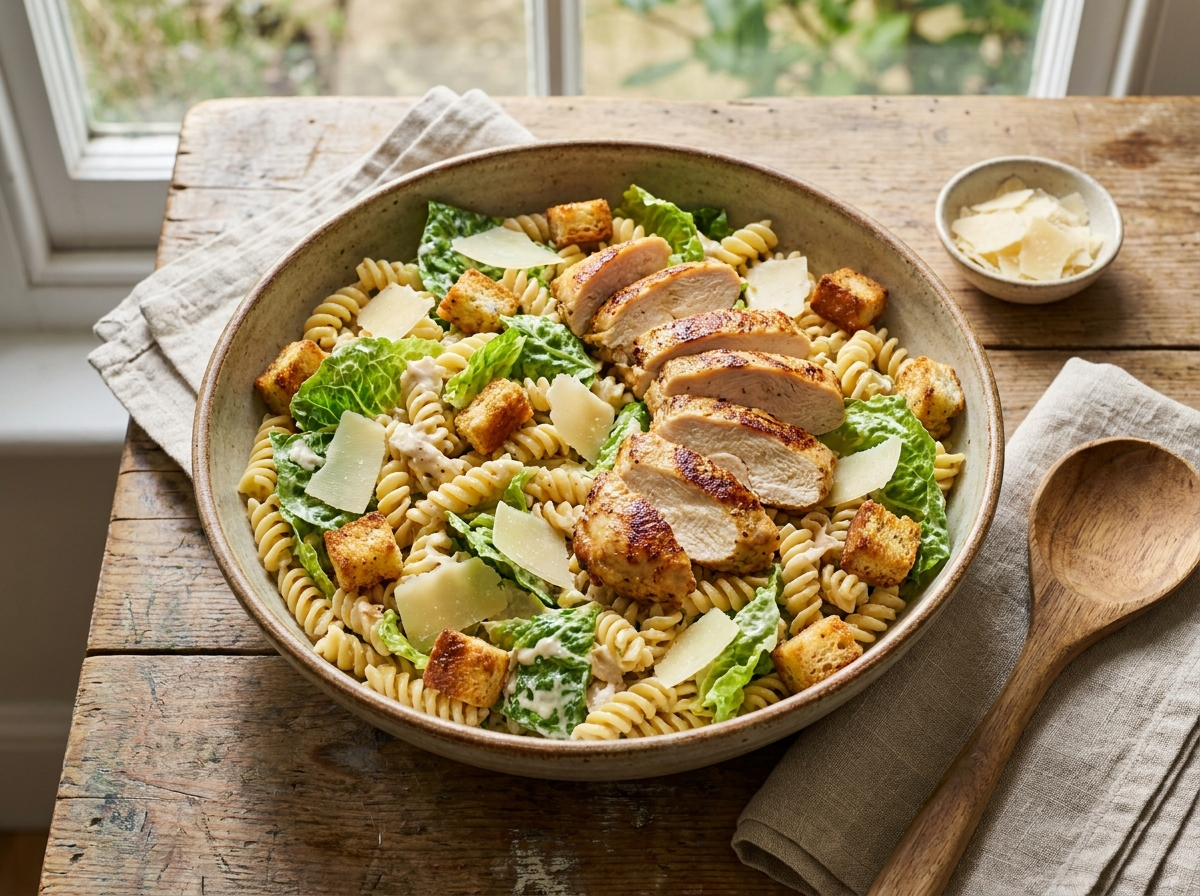 Chicken Caesar Pasta Salad