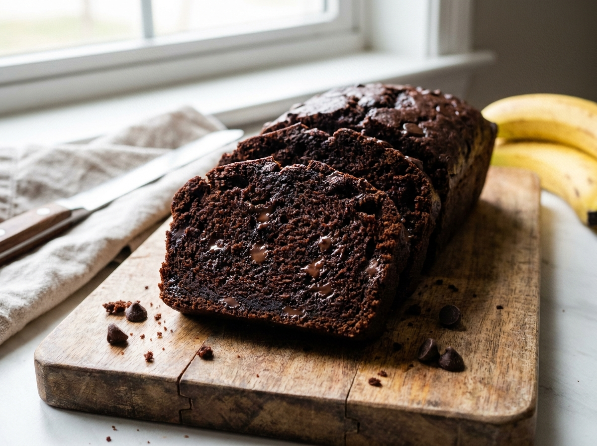 Double Chocolate Banana Bread