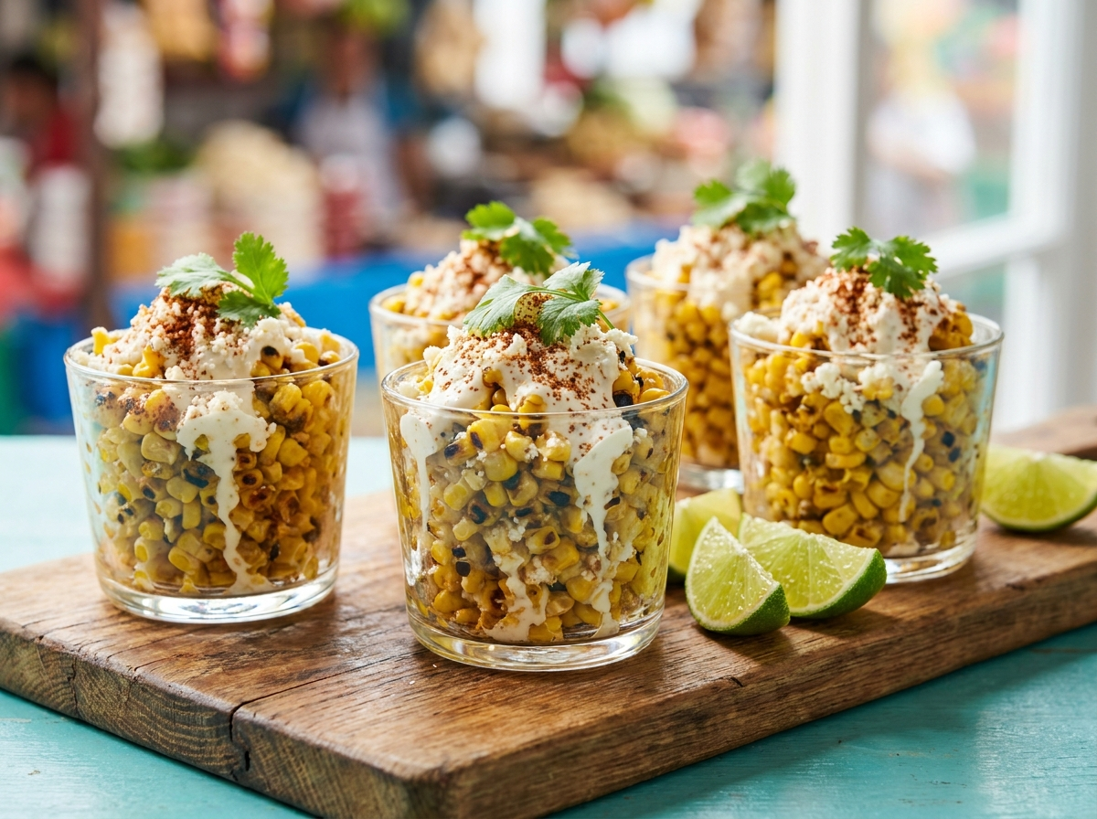 Loaded Mexican Street Corn Cups