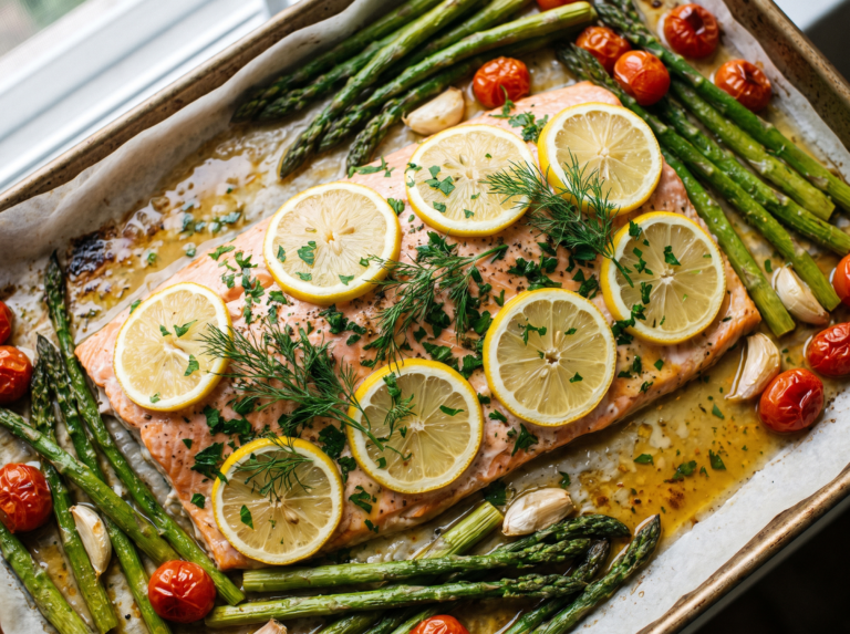 Oven-Baked Lemon Herb Salmon
