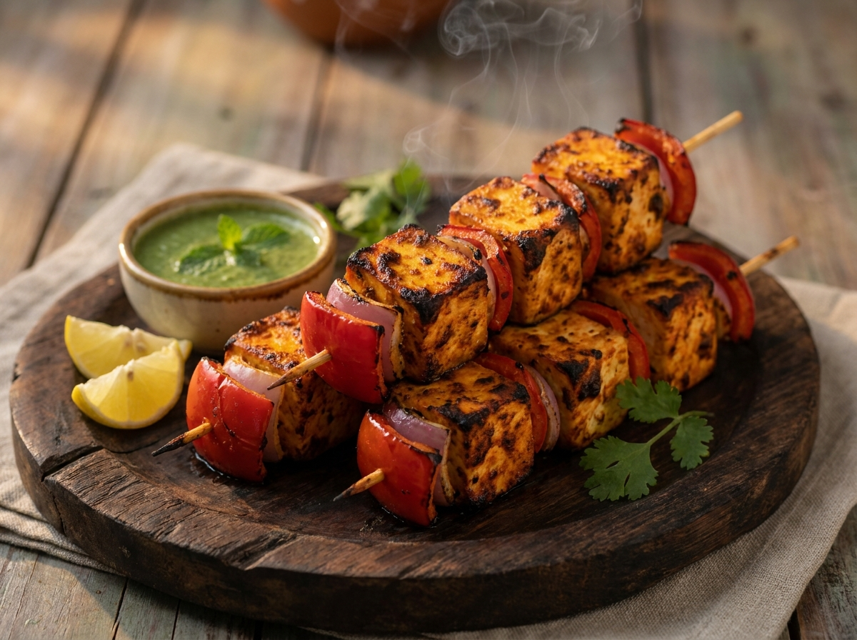 Paneer Tikka Skewers