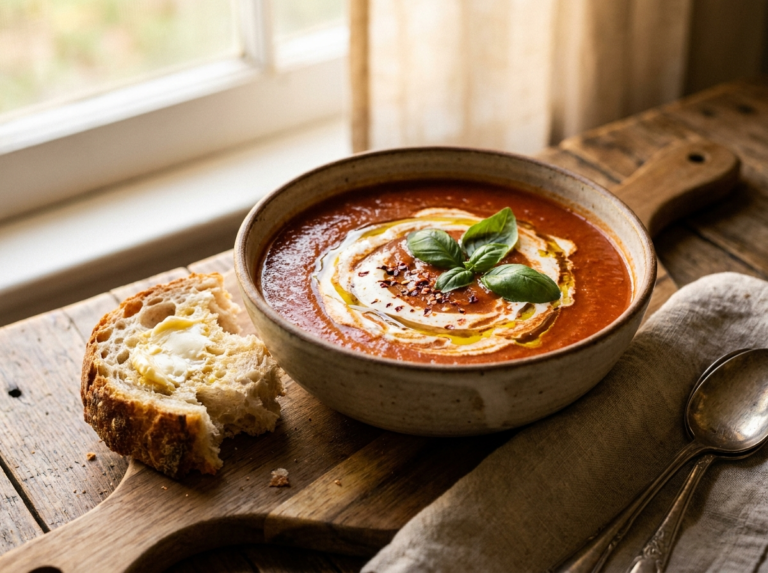 Roasted Tomato & Basil Soup