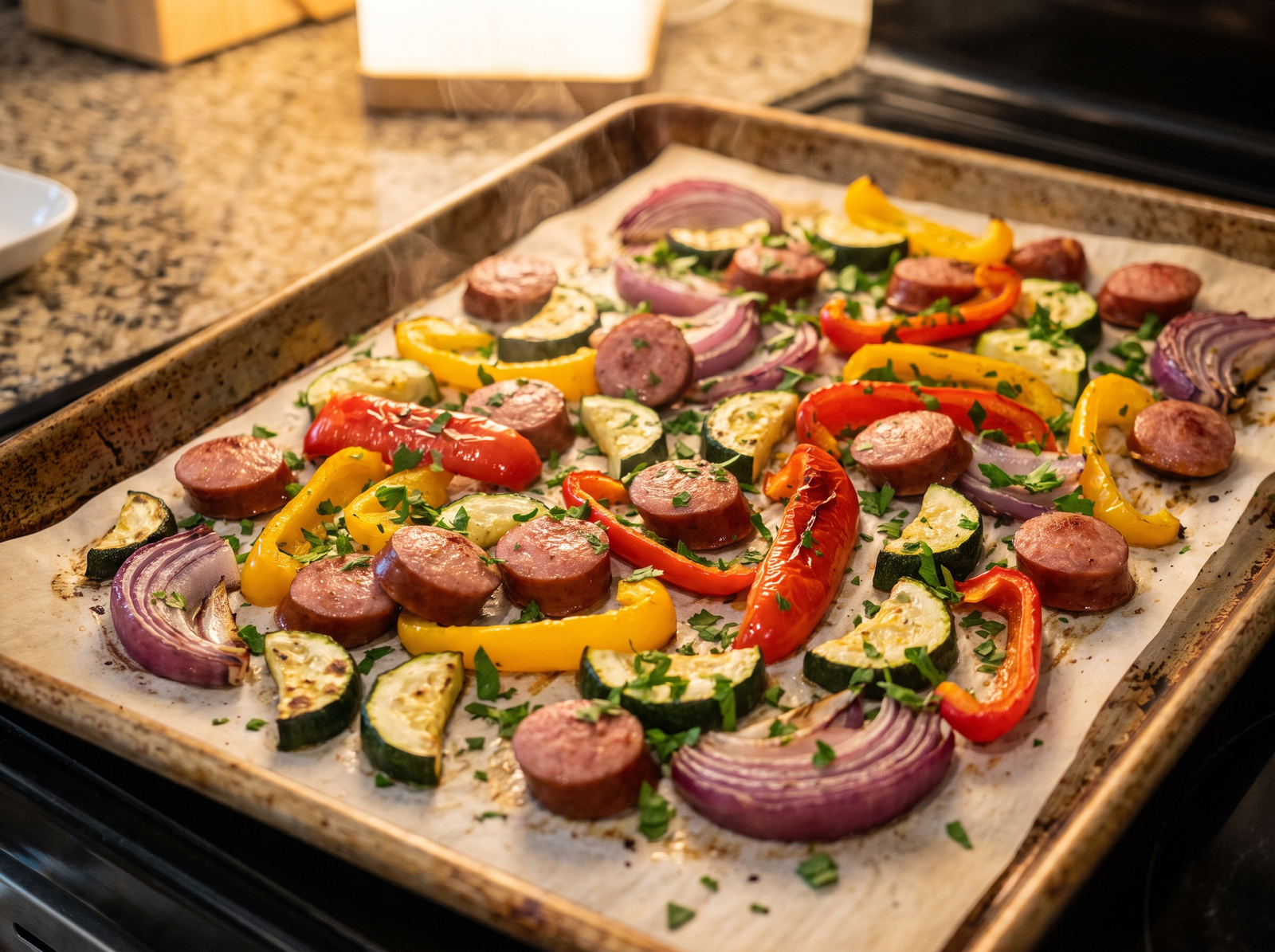 Sheet Pan Sausage and Veggies