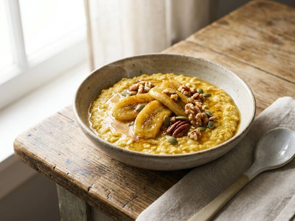 Turmeric Banana Oat Bowl