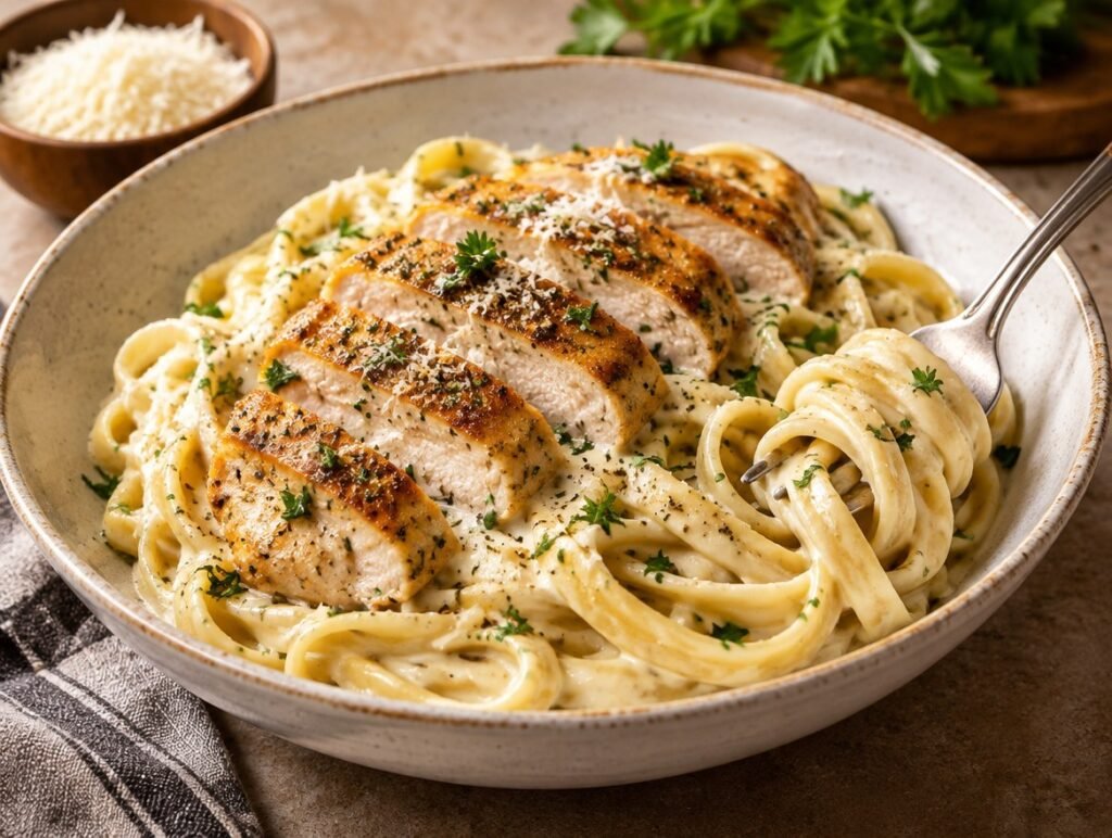 Easy Chicken Alfredo