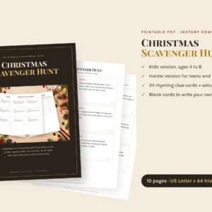 Christmas printable games PDF preview