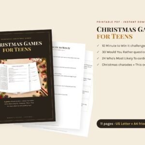 Christmas printable games PDF preview