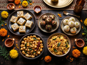 Quick Diwali sweets and snacks spread